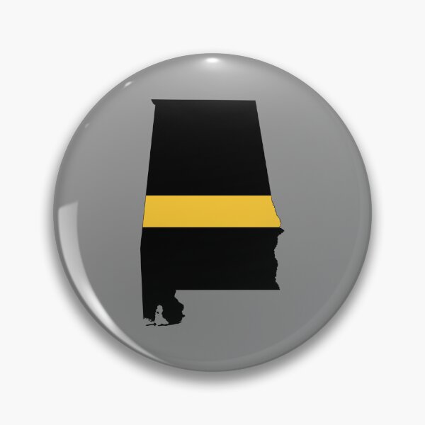 Item preview, Alabama state outline 911 Dispatcher Emergency Telecommunications Thin Gold Line flag designed and sold by GulfCoastDesign.