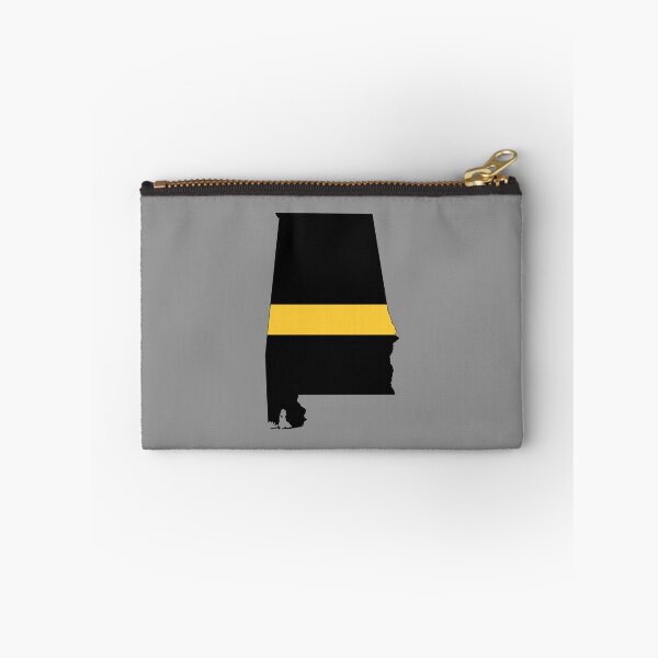 Item preview, Alabama state outline 911 Dispatcher Emergency Telecommunications Thin Gold Line flag designed and sold by GulfCoastDesign.