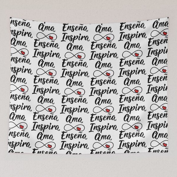 Item preview, Enseña, inspira, ama. Teach, Inspire, Love - in Spanish. designed and sold by pidzam4e.