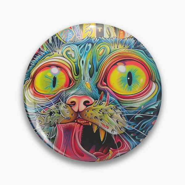 Item preview, Psychedelic Cats Art designed and sold by nomiraclehere.