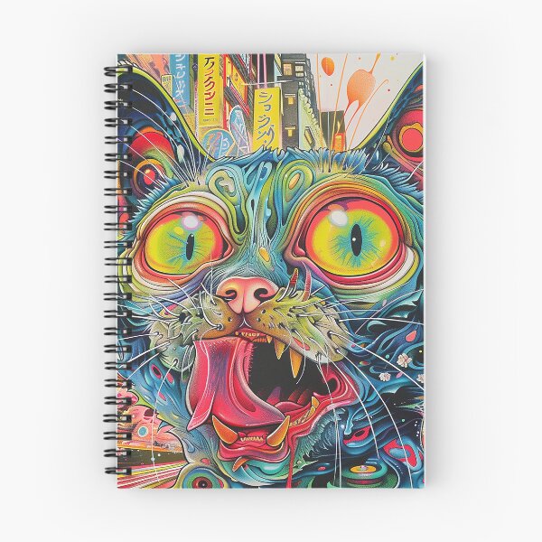 Item preview, Psychedelic Cats Art designed and sold by nomiraclehere.