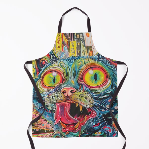 Item preview, Psychedelic Cats Art designed and sold by nomiraclehere.