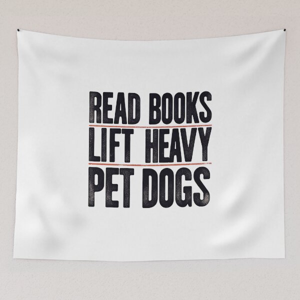 Item preview, Read Books Lift Heavy Pet Dogs T-Shirt designed and sold by MAPDDesigns.