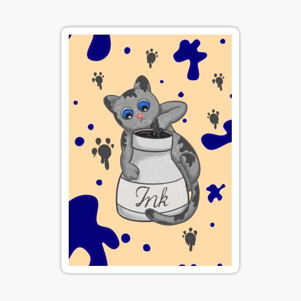 Inky Oopsy Cats Sticker
