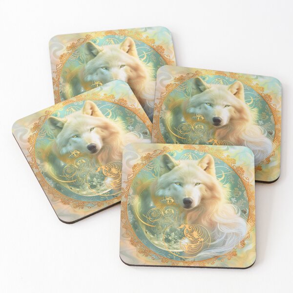 Item preview, White wolf portrait  designed and sold by Lewis-mart.