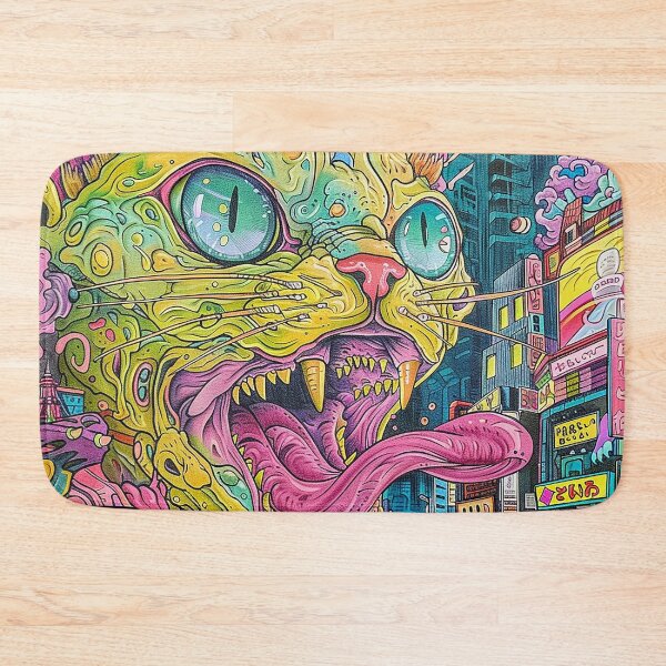 Item preview, Psychedelic Cats Art designed and sold by nomiraclehere.