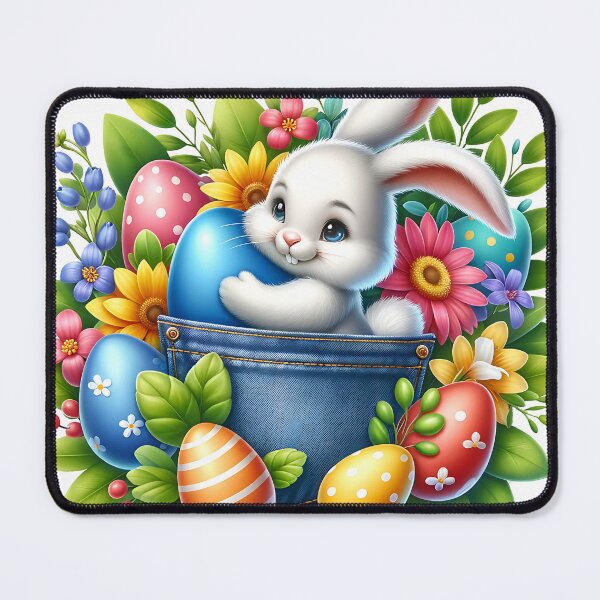 Item preview, Cute bunny in flowers! designed and sold by fribabywonder.