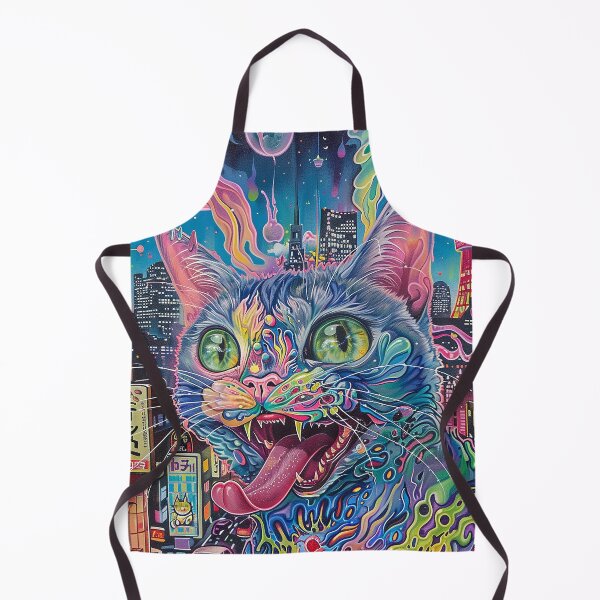 Item preview, Psychedelic Cats Art designed and sold by nomiraclehere.
