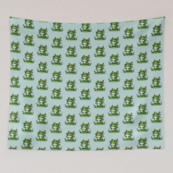 Item preview, Cute Green Young Dragon, Kawaii Forrest Elemental designed and sold by TD-Humor.