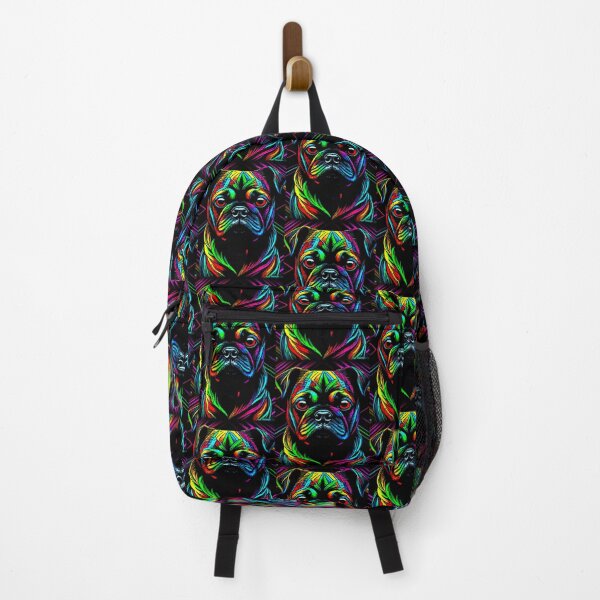 Item preview, Pug NEON GEOMETRIC 5 designed and sold by RedBluffTraders.