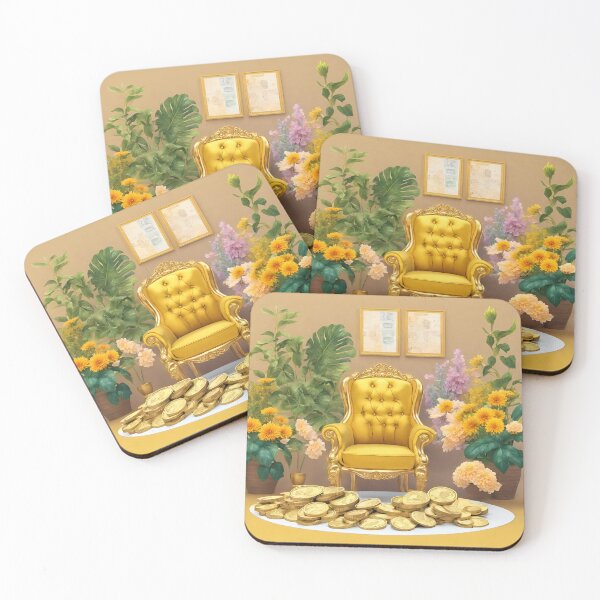 Item preview, Copy of Millionnaire lifestyle, gold coins, flowers and lanterns  designed and sold by Sugar Wisdom .