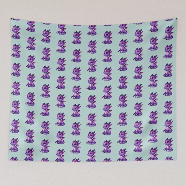 Item preview, Cute Purple Young Dragon, Kawaii Psychic Elemental designed and sold by TD-Humor.