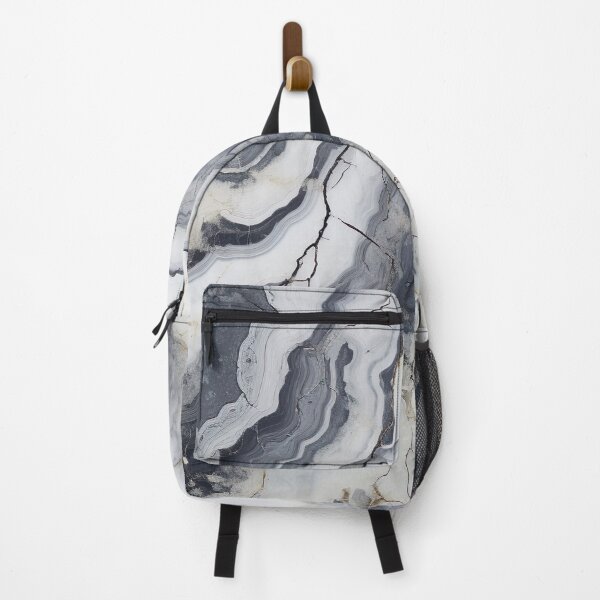 Item preview, Abstract Art Agate Stone Black Dark Grey Design designed and sold by fluffstuffgifts.