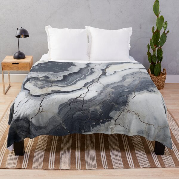 Item preview, Abstract Art Agate Stone Black Dark Grey Design designed and sold by fluffstuffgifts.