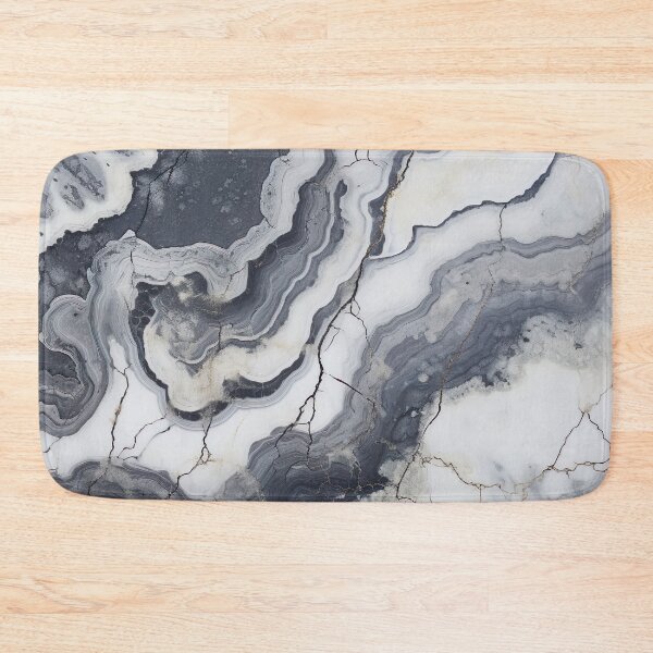 Item preview, Abstract Art Agate Stone Black Dark Grey Design designed and sold by fluffstuffgifts.