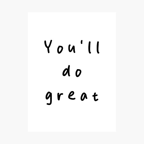 Item preview, You'll do great | Minimalist Style | Handwritten Font designed and sold by RM-Journey.