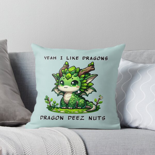 Item preview, Yeah I like dragons, Dragon Deez Nuts - Green Forrest Dragon designed and sold by TD-Humor.