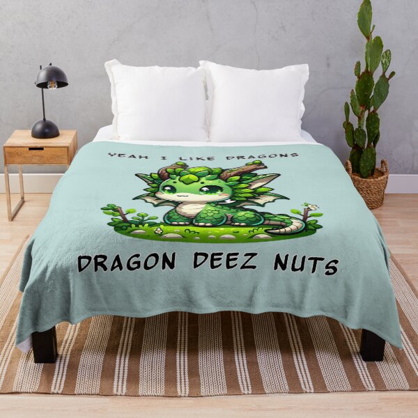 Item preview, Yeah I like dragons, Dragon Deez Nuts - Green Forrest Dragon designed and sold by TD-Humor.