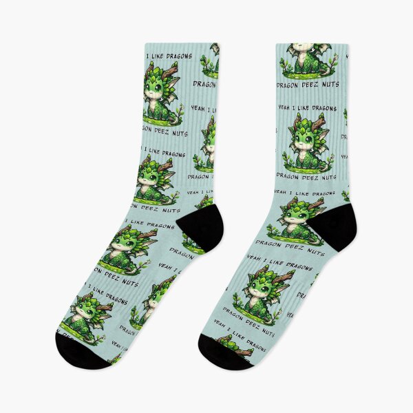 Item preview, Yeah I like dragons, Dragon Deez Nuts - Green Forrest Dragon designed and sold by TD-Humor.