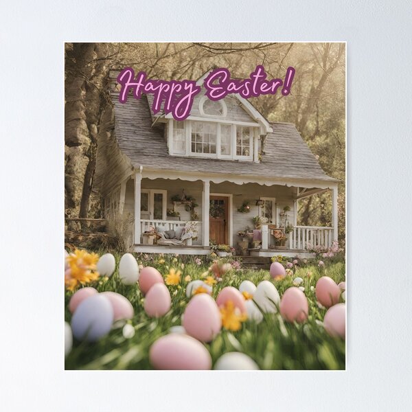 Item preview, Cottagecore - Happy Easter Eggs and Bunnies 2 designed and sold by rylalgarra.