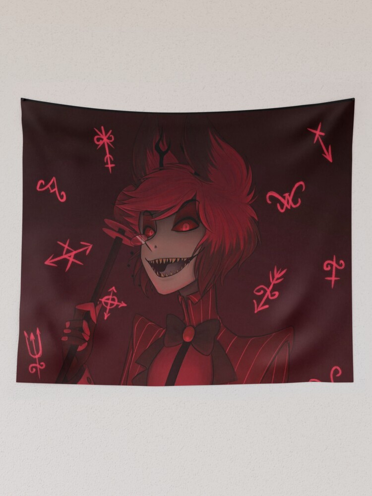 Alastor Hazbin Hotel Tapestry, Hazbin Hotel Home Decor sold by Sitting ...