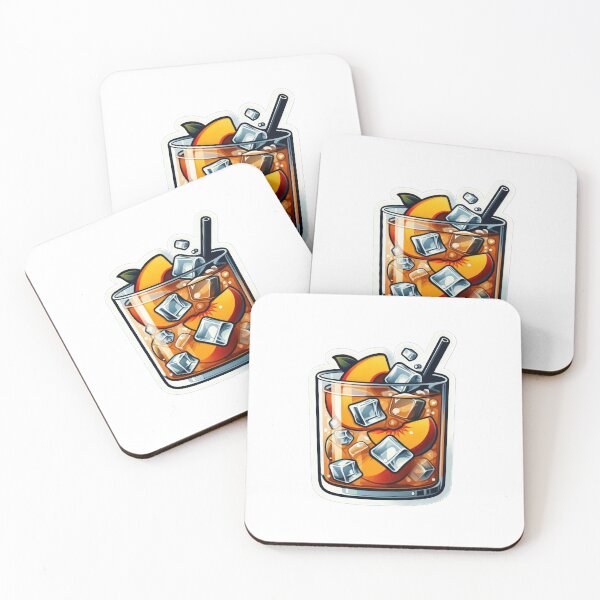 Item preview,  iced peach tea with peach designed and sold by Expressions-Sel.