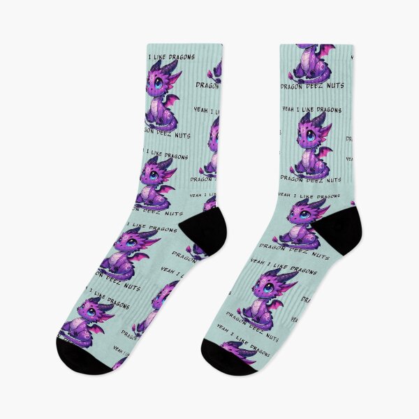 Item preview, Yeah I like dragons, Dragon Deez Nuts - Purple Psychic Dragon designed and sold by TD-Humor.