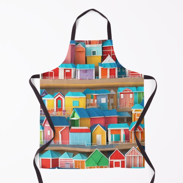 Item preview, Origami Art - Seaside Serenity: Beach Huts by the Coastal Horizon designed and sold by ArtfulFolds.