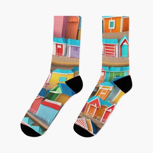 Item preview, Origami Art - Seaside Serenity: Beach Huts by the Coastal Horizon designed and sold by ArtfulFolds.