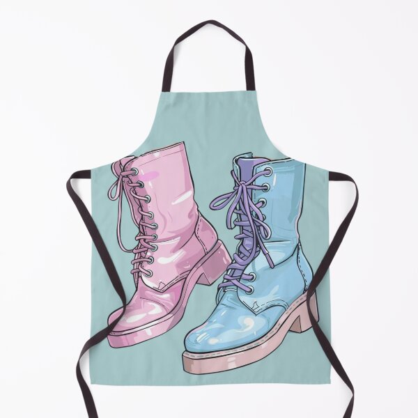Item preview, Preppy pink and blue boots designed and sold by AnnDart.