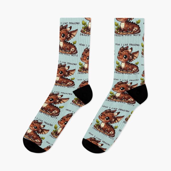 Item preview, Yeah I like dragons, Dragon Deez Nuts - Brown Earth Dragon designed and sold by TD-Humor.