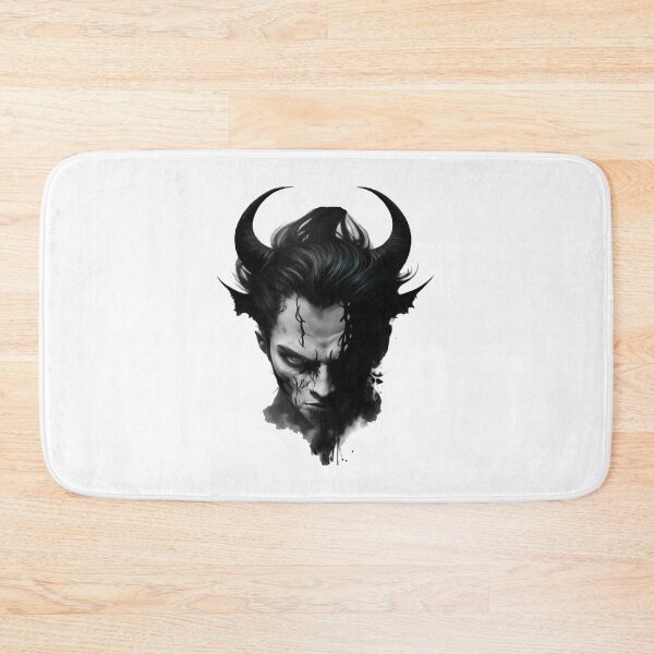 Item preview, Demon demons devil in black and white designed and sold by Frostquest.