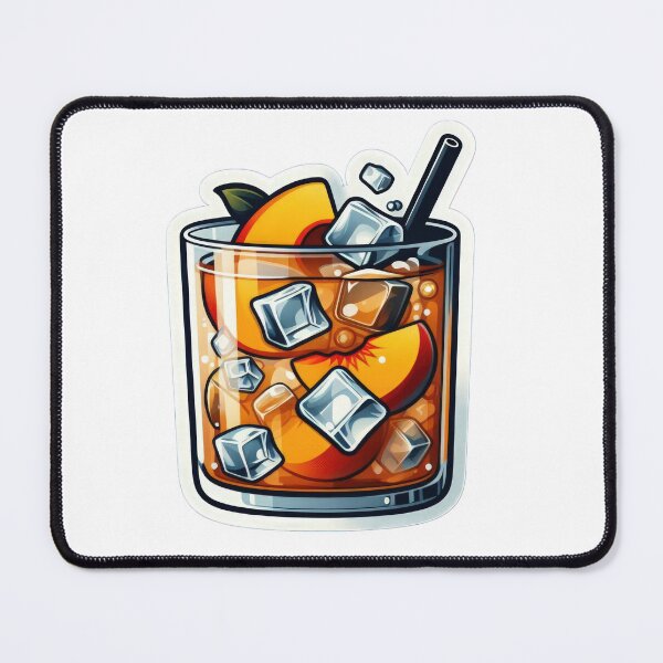 Item preview, iced peach tea with peach designed and sold by Expressions-Sel.