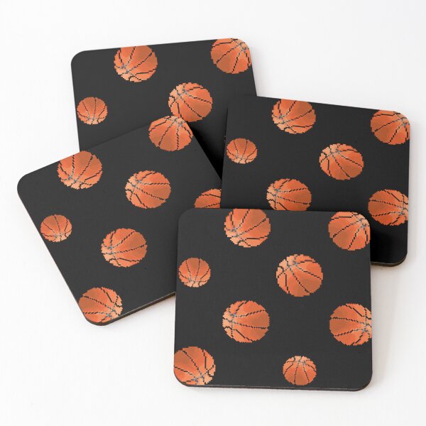 Item preview, Pixel Basketball Pattern (black) designed and sold by D-Vogt-Grafik.