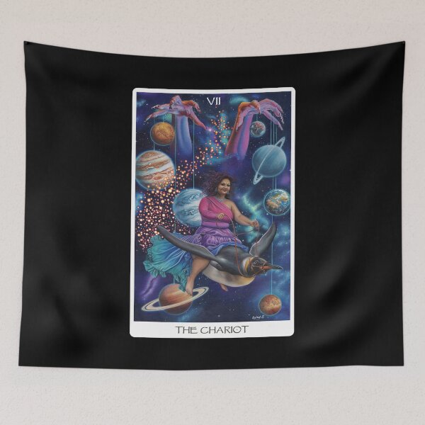 Item preview, The Chariot Tarot Card - Black designed and sold by Artbykayleighb.