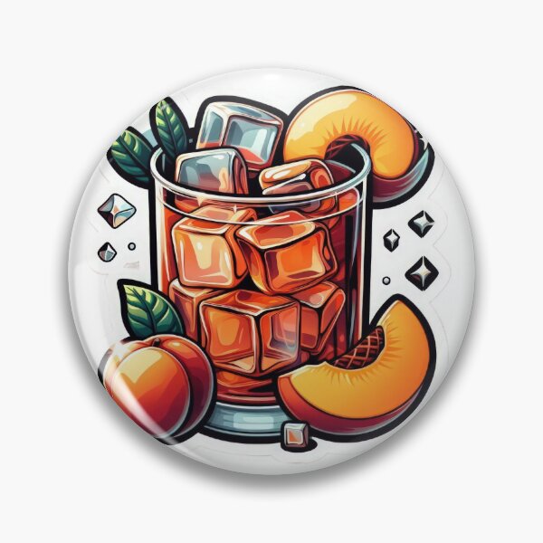 Item preview, iced peach tea with peach designed and sold by Expressions-Sel.