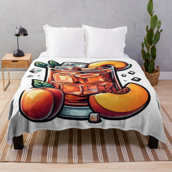 Item preview, iced peach tea with peach designed and sold by Expressions-Sel.
