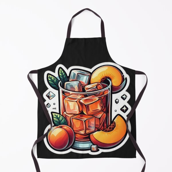 Item preview, iced peach tea with peach designed and sold by Expressions-Sel.