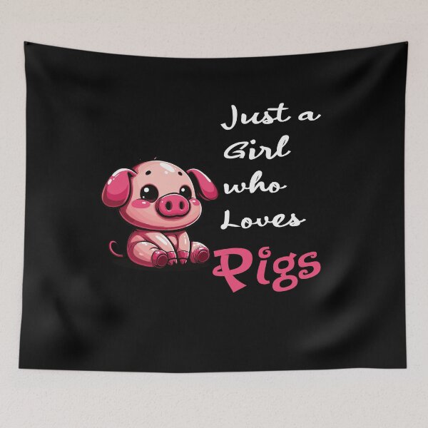 Item preview, Just A Girl who Loves Pig, sweet little Pig Love designed and sold by Inspire-DuDe.