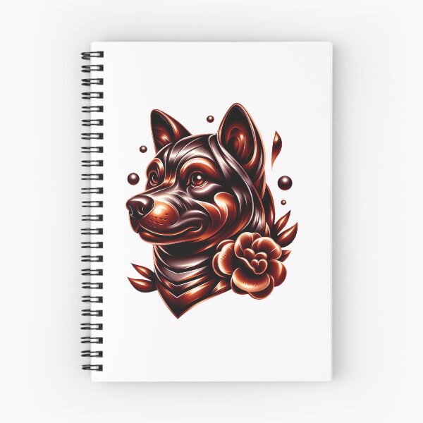 Item preview, Akita Inu head in metal - colored graphics designed and sold by AD-Digital-Art.