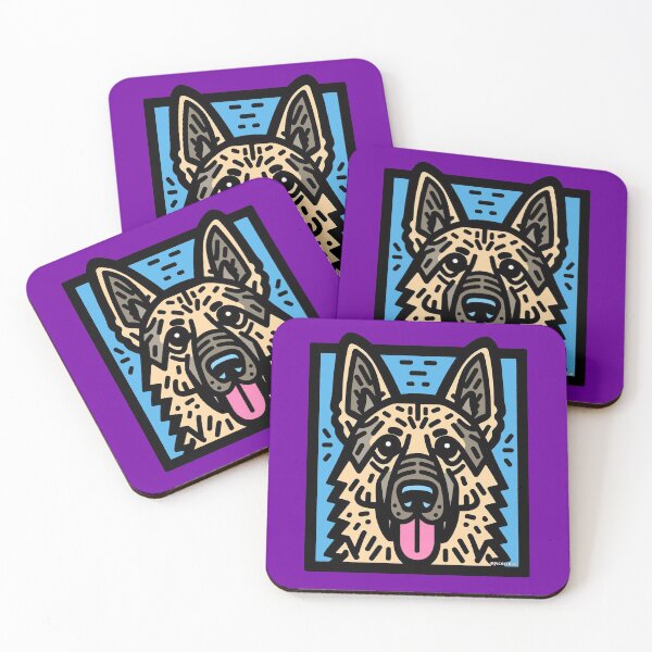 Item preview, German Shepherd Pop Art designed and sold by FunnehGacha.