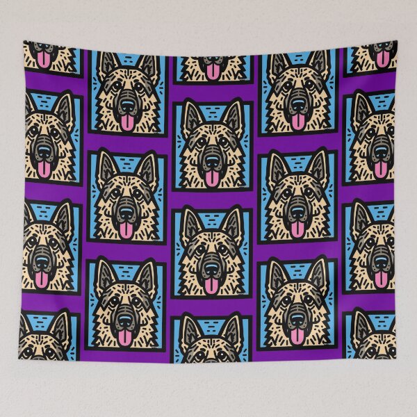 Item preview, German Shepherd Pop Art designed and sold by FunnehGacha.