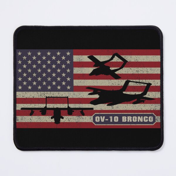 Item preview, OV-10 Bronco Observation Aircraft Patriotic USA Flag Silhouettes designed and sold by MilitaryMart.