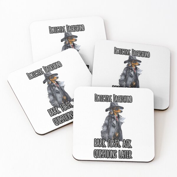 Item preview, Detective Dachshund: Barking Detective Wisdom designed and sold by MillennialVibe.