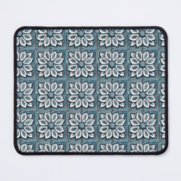 Item preview, Floral Stones Tile Pattern designed and sold by DreamBackDrops.