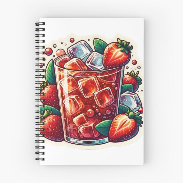 Item preview, iced strawberries tea with strawberries designed and sold by Expressions-Sel.