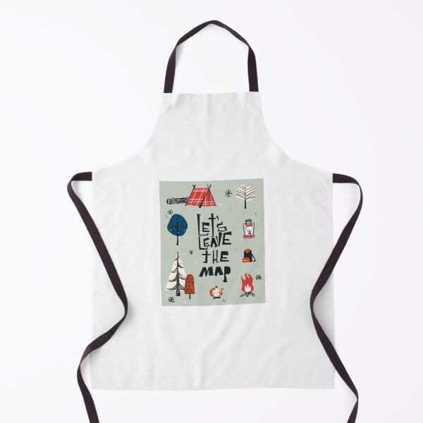 Item preview, Camping illustration 'Let's leave the map' designed and sold by artofprimavera.