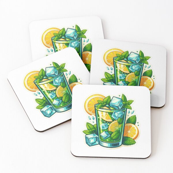 Item preview, iced mint tea with mint designed and sold by Expressions-Sel.