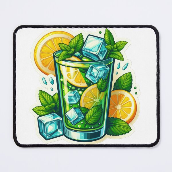 Item preview, iced mint tea with mint designed and sold by Expressions-Sel.