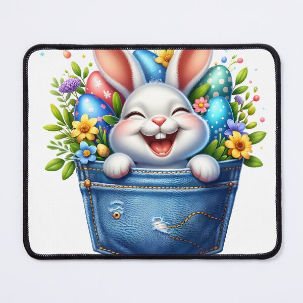 Item preview, Happy bunny in jeans pocket! designed and sold by fribabywonder.